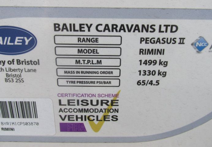 2012 Bailey Pegasus Rimini image 4