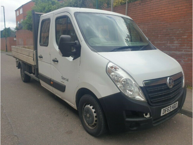 2014 Vauxhall Movano, Crew Cab Pickup Dropside Flatbed Truck