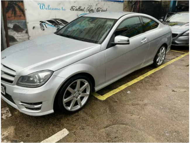 2012 Mercedes C Class AMG Sport Coupe blue efficiency