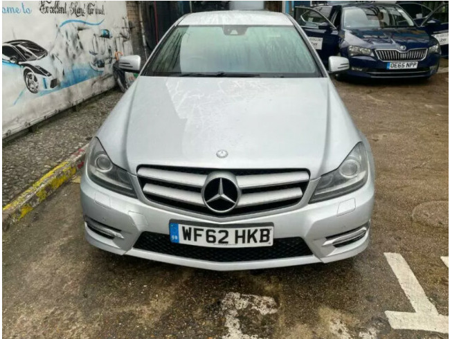 2012 Mercedes C Class AMG Sport Coupe blue efficiency