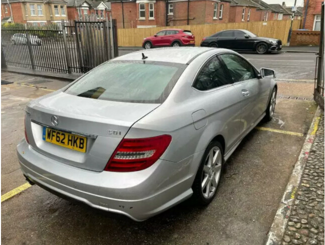 2012 Mercedes C Class AMG Sport Coupe blue efficiency