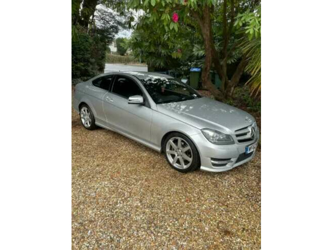 2012 Mercedes C Class AMG Sport Coupe blue efficiency