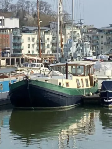 Rietaak 15M Dutch Boat/ Barge Including Live Aboard License @ Bristol Marina