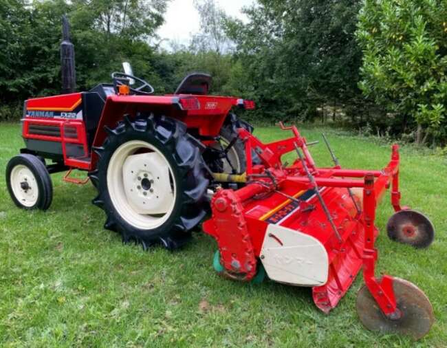 Yanmar FX22 2Wd Compact Tractor & 1.4 Meter Rotavator