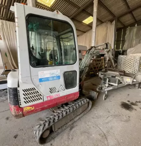 Takeuchi TB016 1.5 Ton Mini Excavator & Ifor Williams Plant Trailer