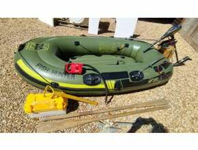 Small Inflatable Boat with Electric Outboard