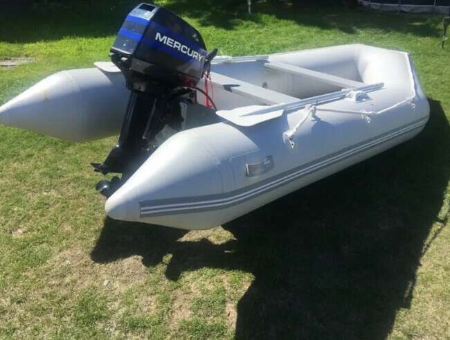 15’ Rib Boat plus 7HP Mercury Engine