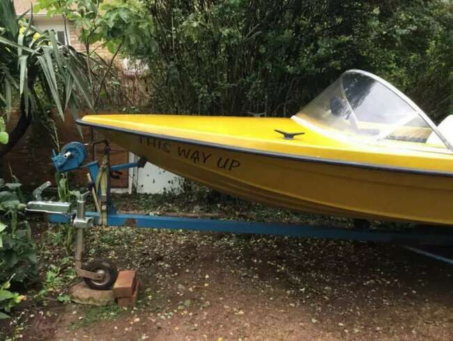 Lovely Fletcher Arrow Boat with Engine