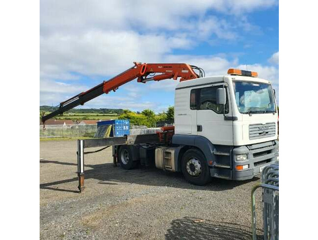 2004 Man Lorry and 2008 Terex Remote Control Crane