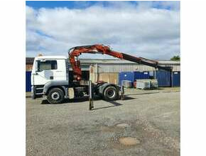 2004 Man Lorry and 2008 Terex Remote Control Crane