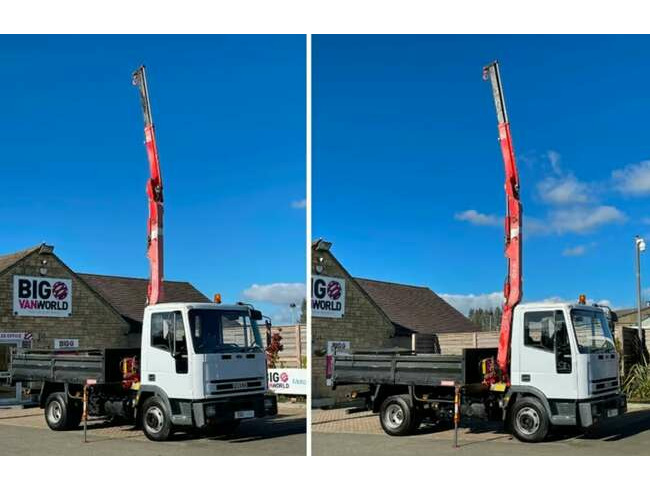 2004 Iveco, 7.5 Tonne Tipper with Mounted Crane No Vat