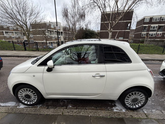 2014 Fiat 500 1.2 Lounge 3dr [Start Stop] - Manual - Petrol - White. 