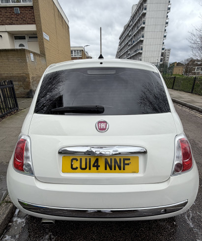 2014 Fiat 500 1.2 Lounge 3dr [Start Stop] - Manual - Petrol - White. 