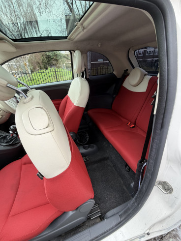 2014 Fiat 500 1.2 Lounge 3dr [Start Stop] - Manual - Petrol - White. 