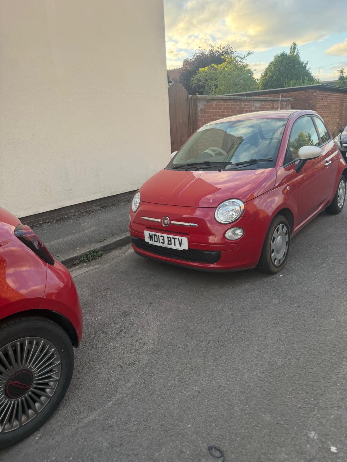 2013 Fiat 500 Red