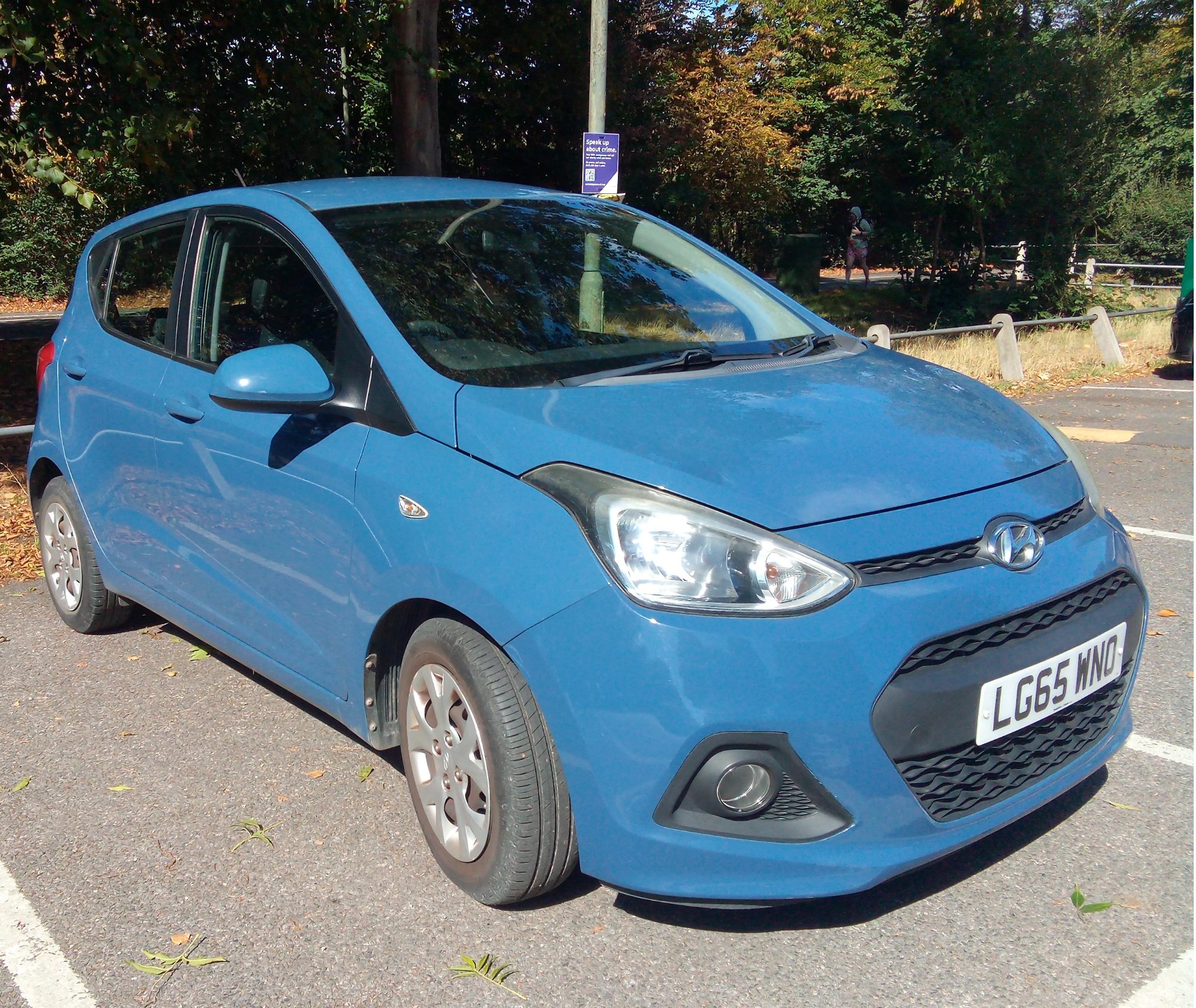 2015 Hyundai i10 Blue