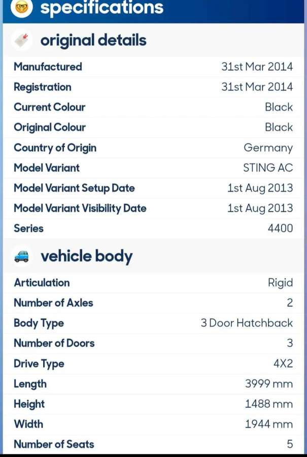 2014 Vauxhall Black
