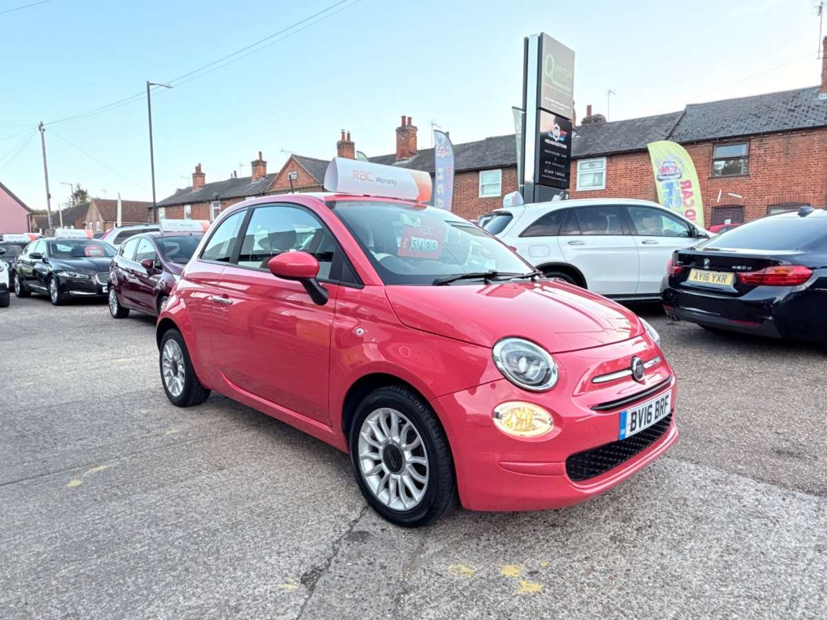 2016 Fiat 500 1.2 ECO Pop Star Hatchback 3dr Petrol Manual Euro 6 (s/s) (69 bhp)
