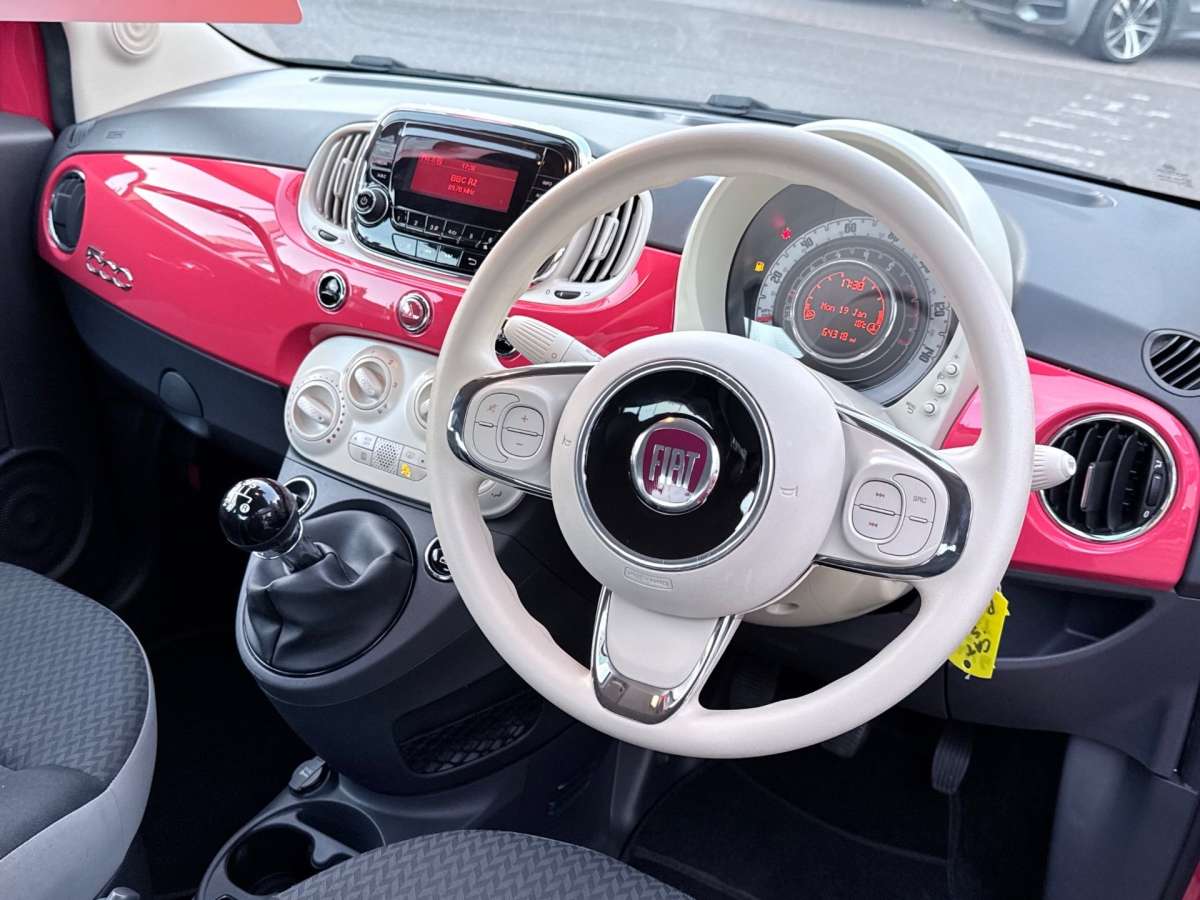 2016 Fiat 500 1.2 ECO Pop Star Hatchback 3dr Petrol Manual Euro 6 (s/s) (69 bhp)