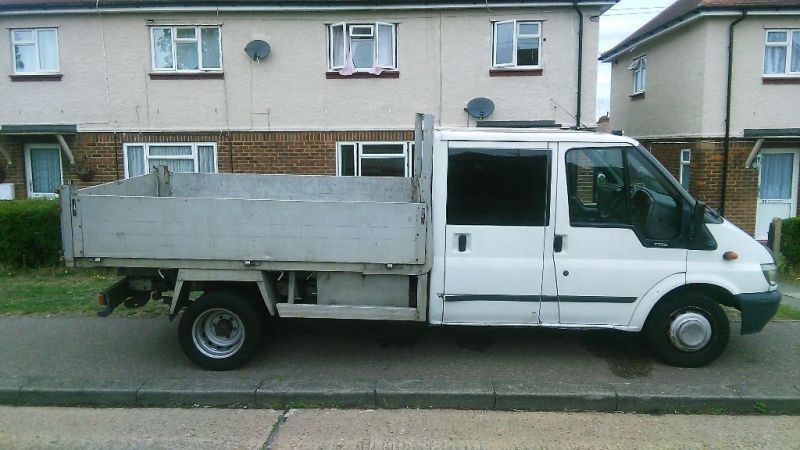 2001 Ford transit crew cab tipper may swap for a van image 2
