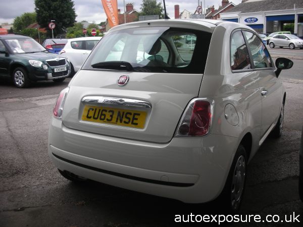 2013 Fiat 500 1.2 Pop WHITE image 3