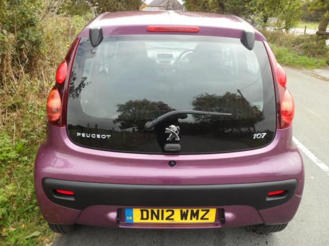 2012 PEUGEOT 107 1.0 ACTIVE 5d image 3